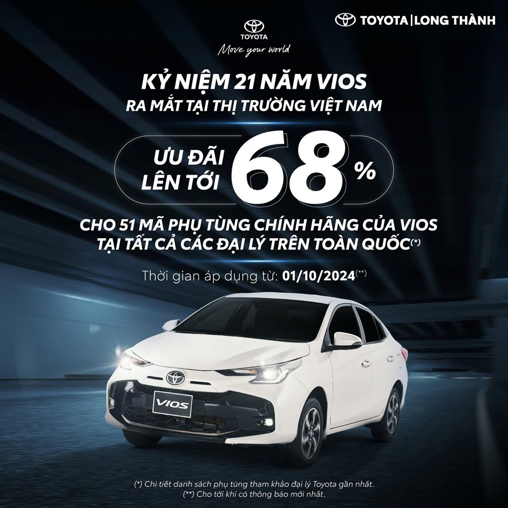 ∆ØU ƒê√ÉI GI·∫¢M GI√Å PH·ª§ T√ôNG CHO XE VIOS